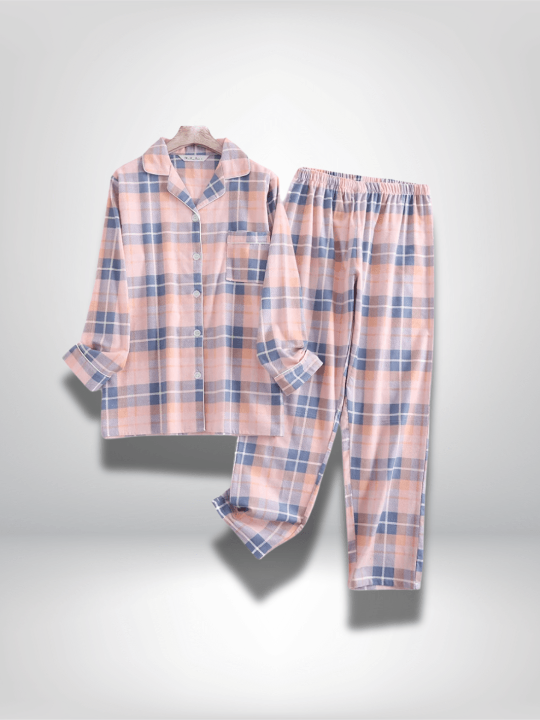 Pyjama femme | Carreaux Rose et bleu / S