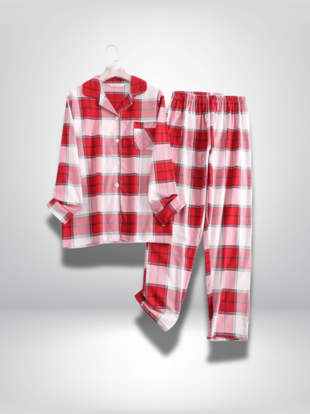 Pyjama femme | Carreaux Rouge et blanc / S