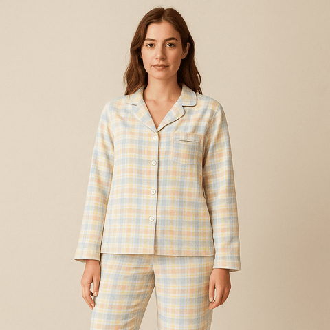 Pyjama flanelle carreaux | Femme