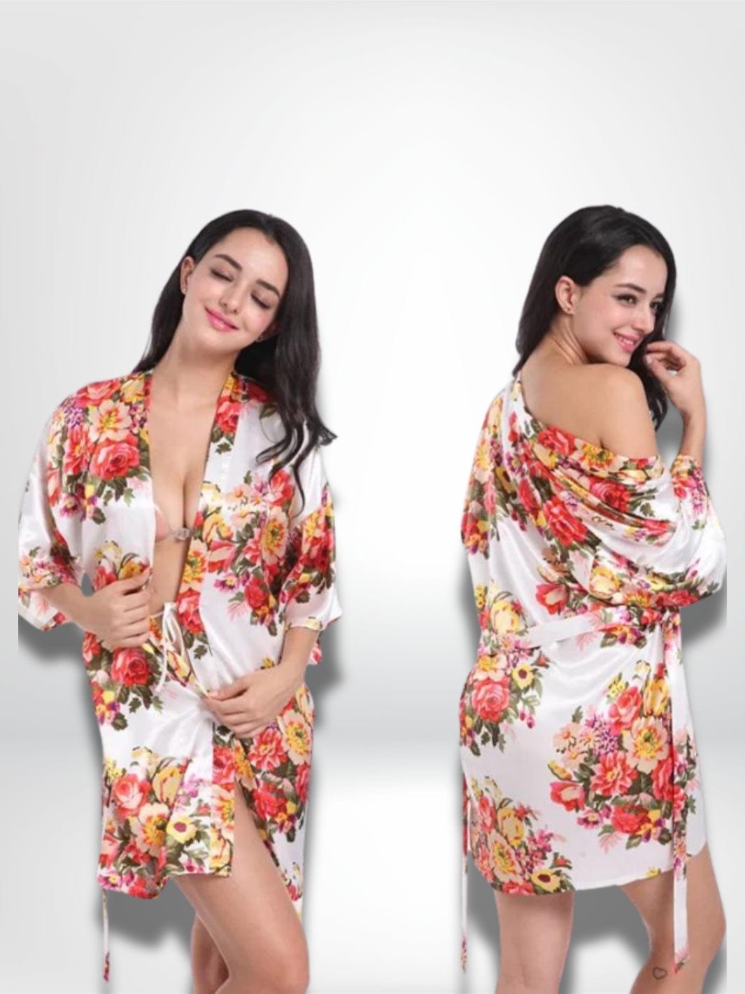 Pyjama kimono satin | Femme