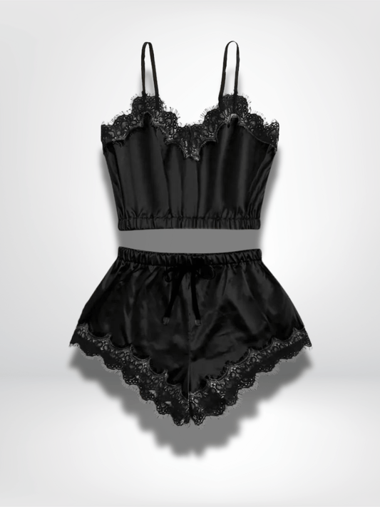 Pyjama short noir | Femme