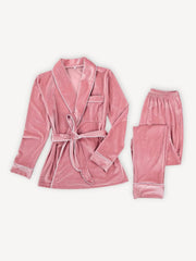 Pyjama velours | Deux pièces Rose / S