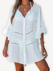 Robe de plage | Blanche Blanc / S