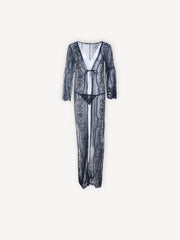 Robe de plage noire | Longue Noir / S