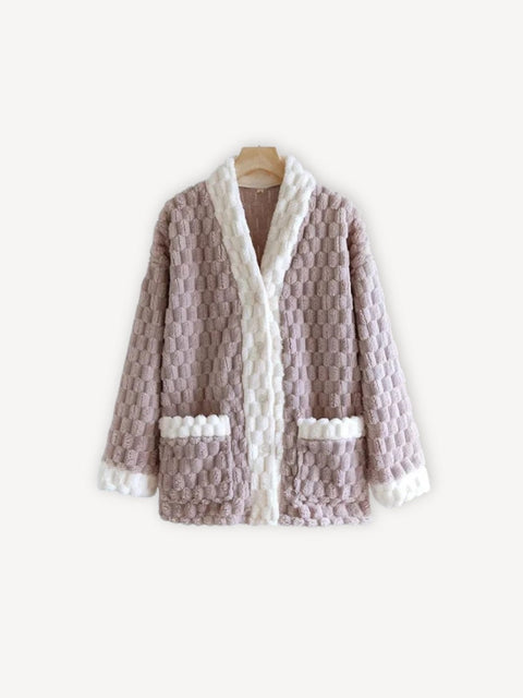 Veste pyjama polaire | Femme Mauve / S